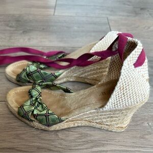 J Crew platform espadrilles sz 7